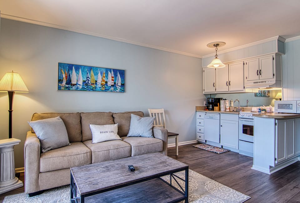 The coastal design flows throughout.