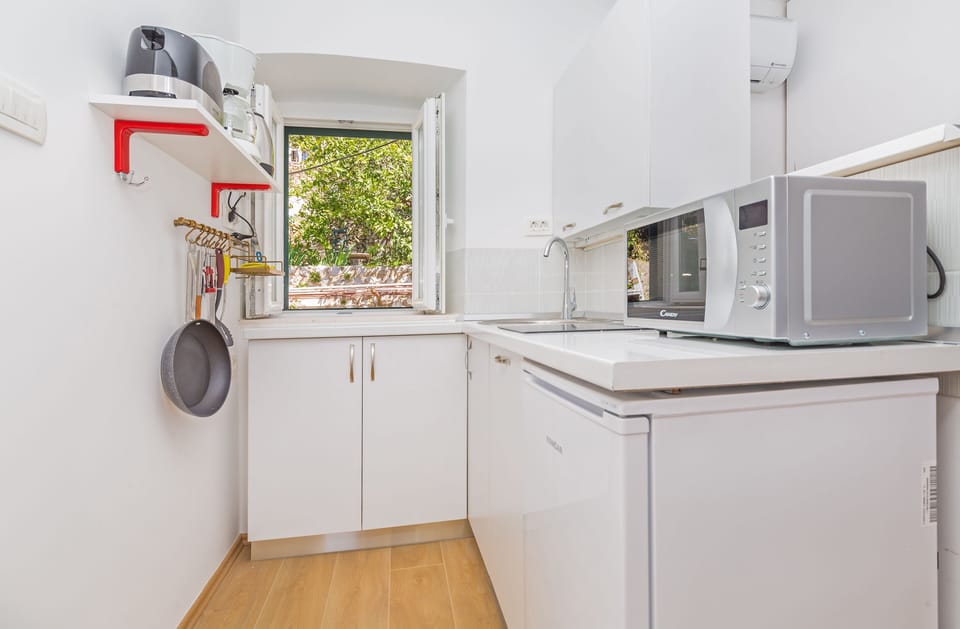 Standard Apartment | Private kitchen | Fridge, microwave, stovetop, coffee/tea maker