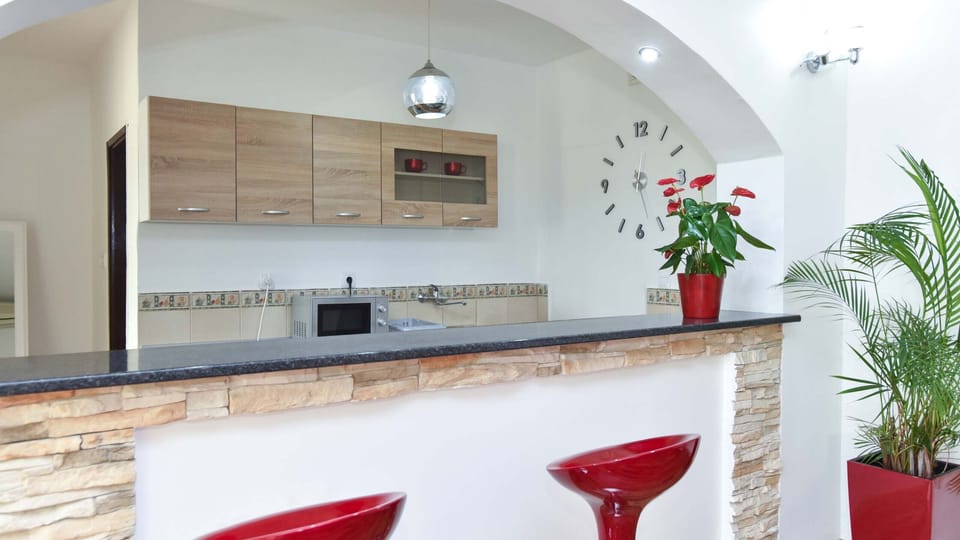 Standard Apartment | Private kitchen | Fridge, microwave, stovetop, coffee/tea maker