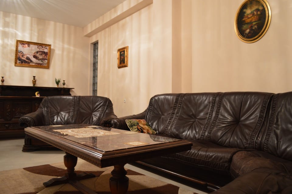 Family Apartment, 2 Bedrooms, Balcony, City View | Living area | Flat-screen TV