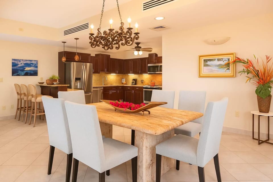 Open Dining and Kitchen