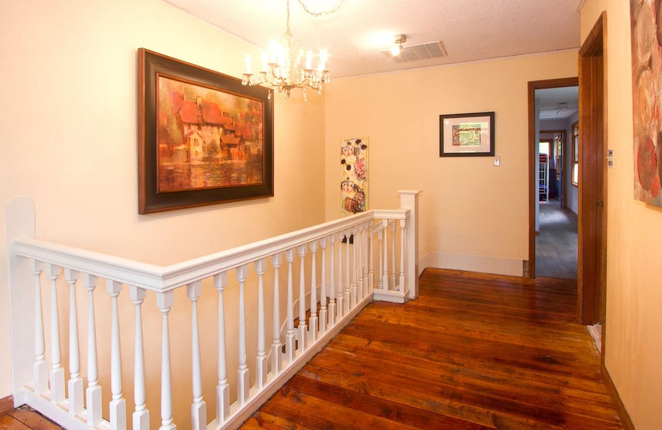 Art-filled foyer on the second floor!