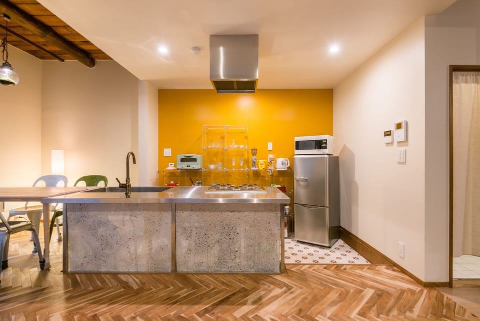 Front view of the island kitchen