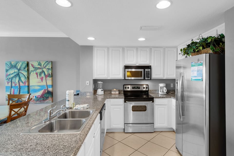 Kitchen has everything your chef needs