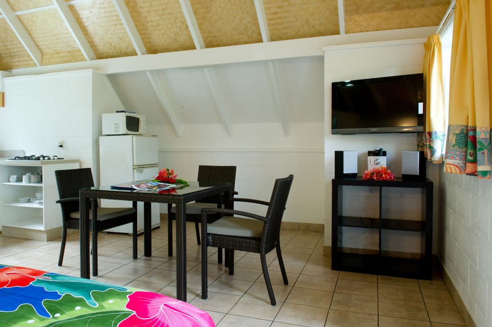 Studio, Garden Area | Private kitchen | Coffee/tea maker, full-size fridge, microwave, stovetop