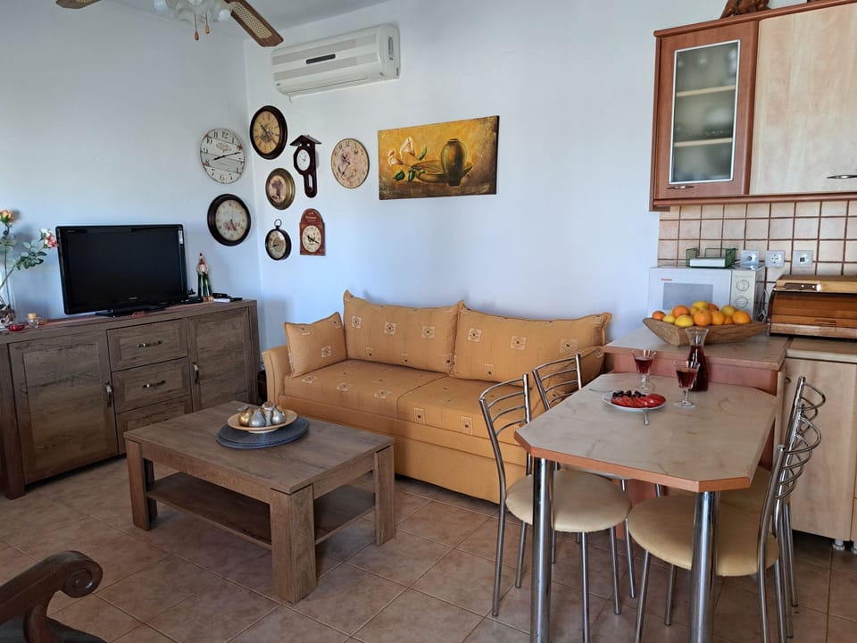 Living area - couch - TV