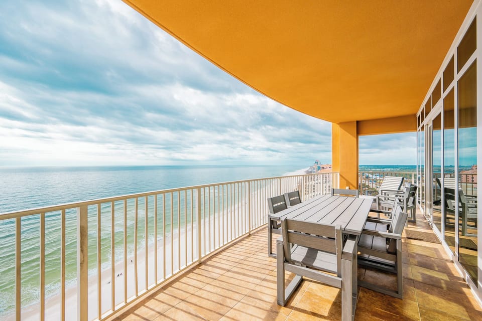 Breathe in the fresh air while lounging on your corner balcony, taking in stunning views of the coast