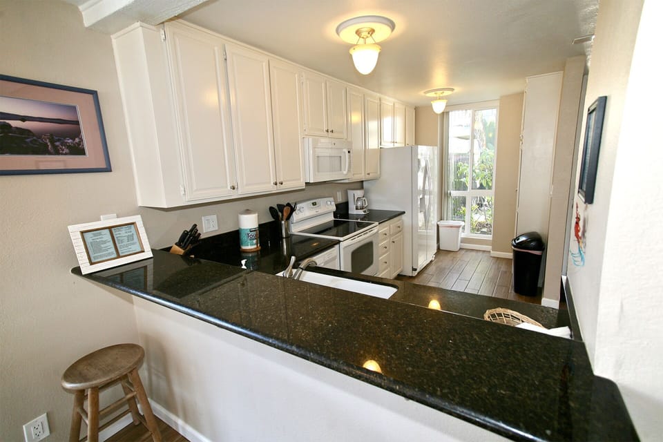 Fully stocked kitchen