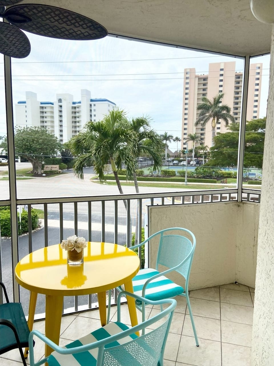 Balcony off living room
