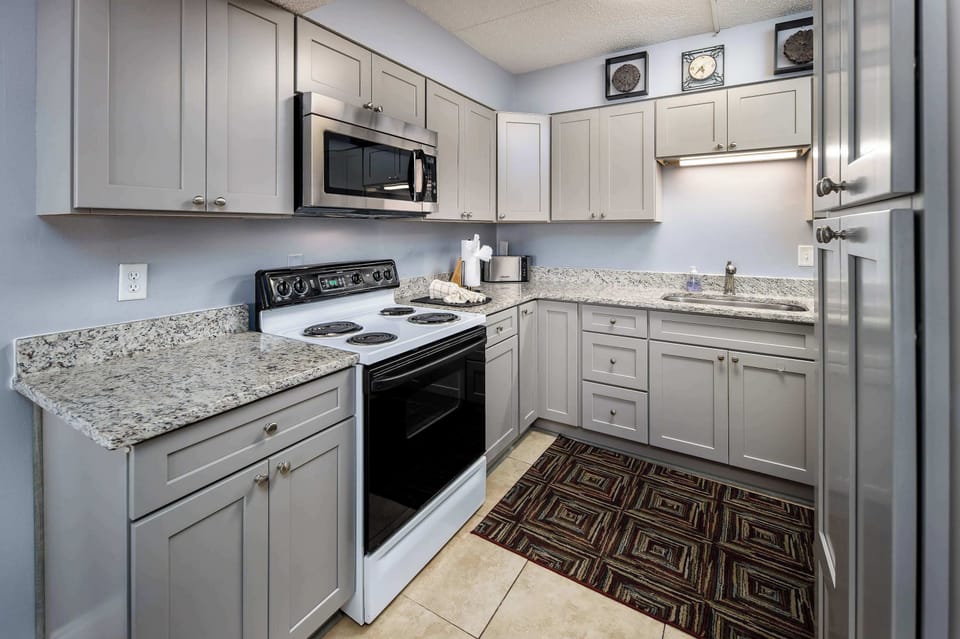 Fully stocked kitchen