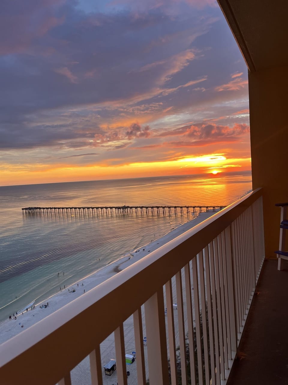 Step out onto the spacious private balcony and breathe in that salty air.