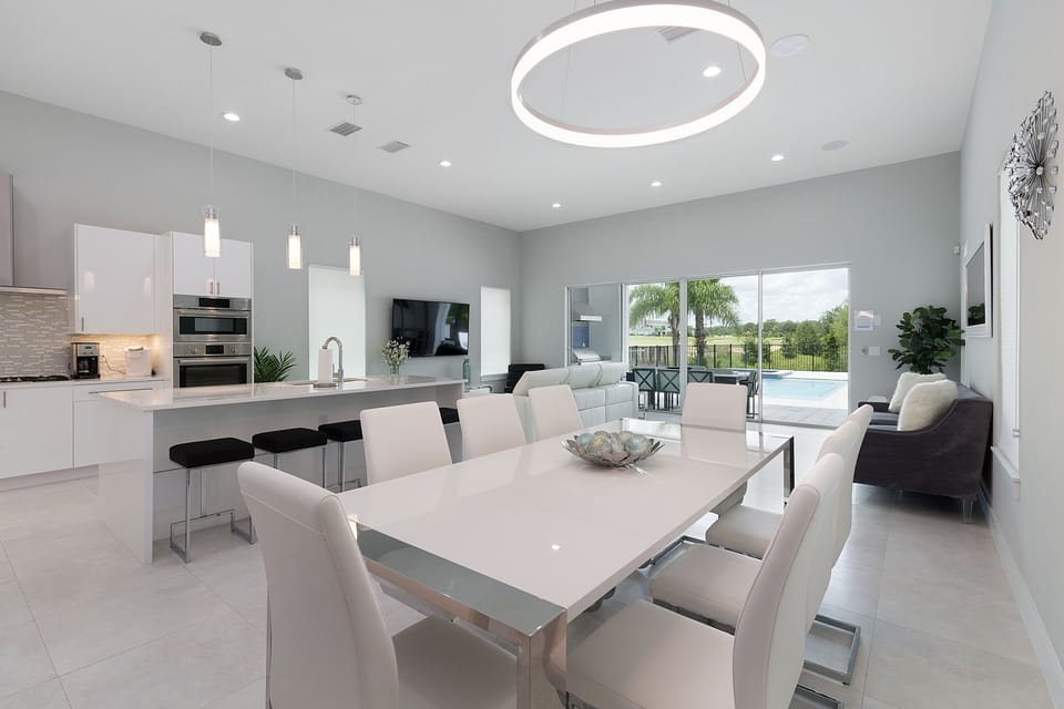 The open area concept is perfect to gather the whole family