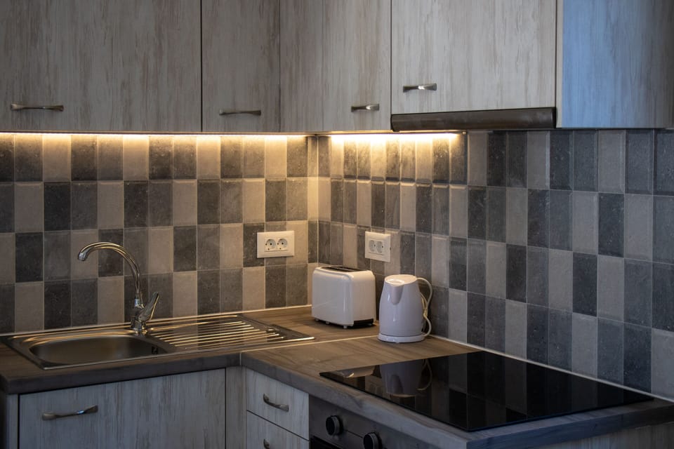 Villa, 1 Bedroom | Private kitchen | Fridge, stovetop, electric kettle, toaster