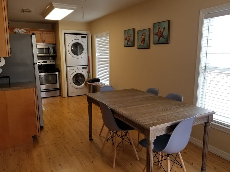 Dining Room and Kitchen from Front Door.