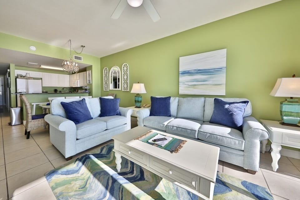 Living room with sleeper sofa