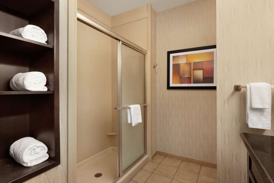 King bed | Bathroom shower