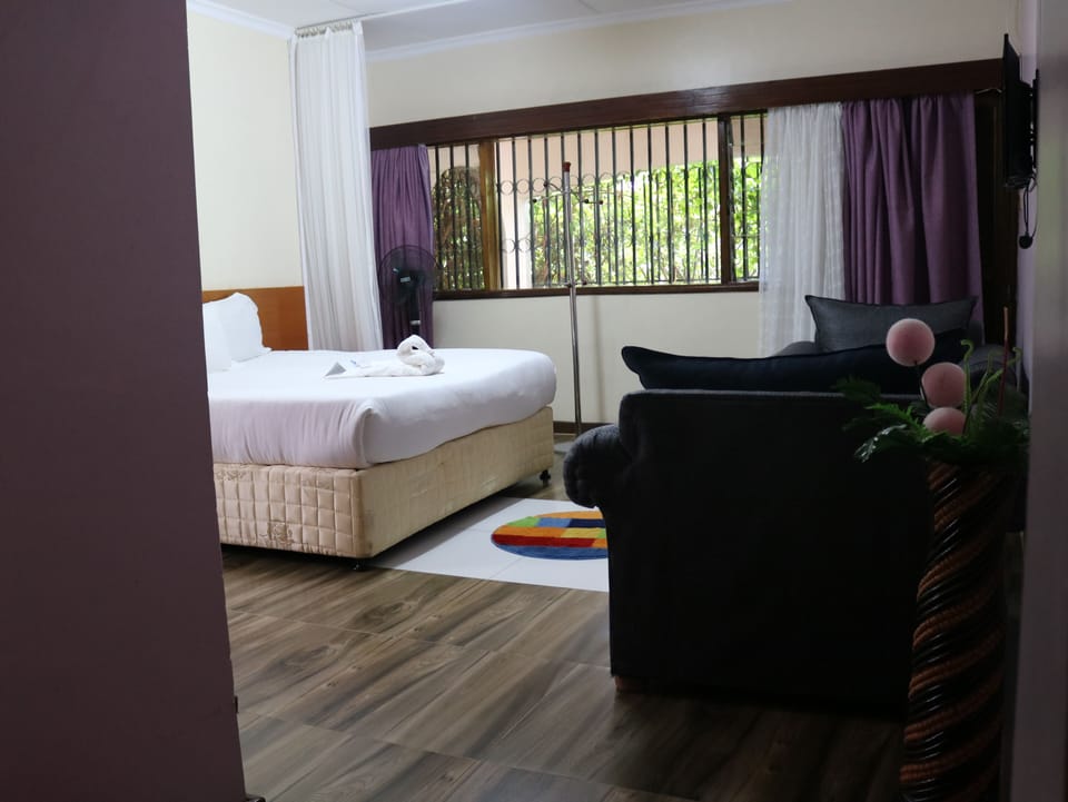 Deluxe Double Room | Minibar, desk, blackout drapes, iron/ironing board