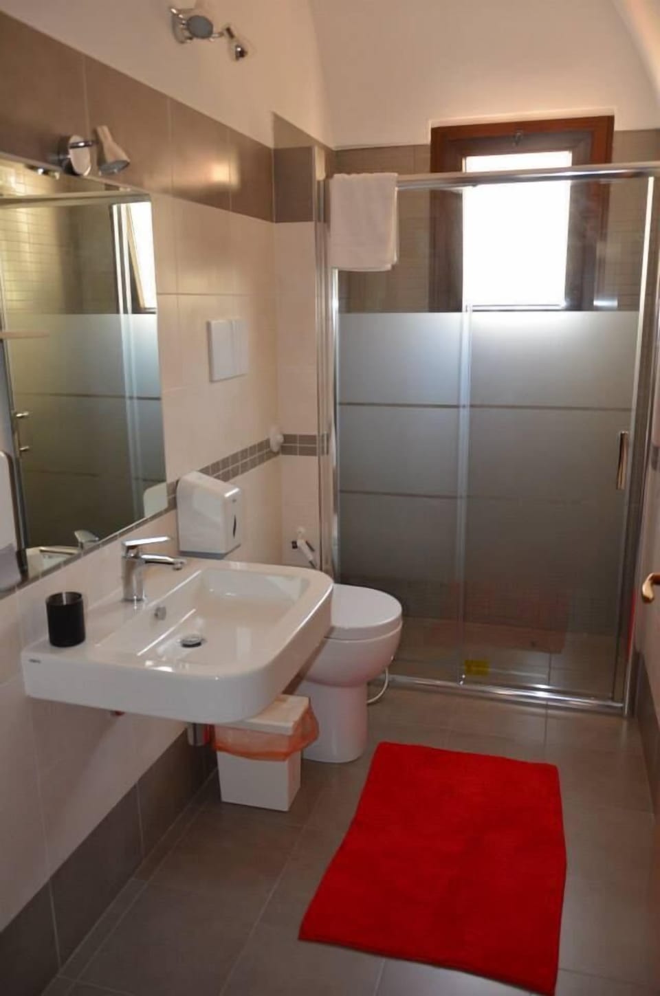 Shower, rainfall showerhead, hair dryer, bidet