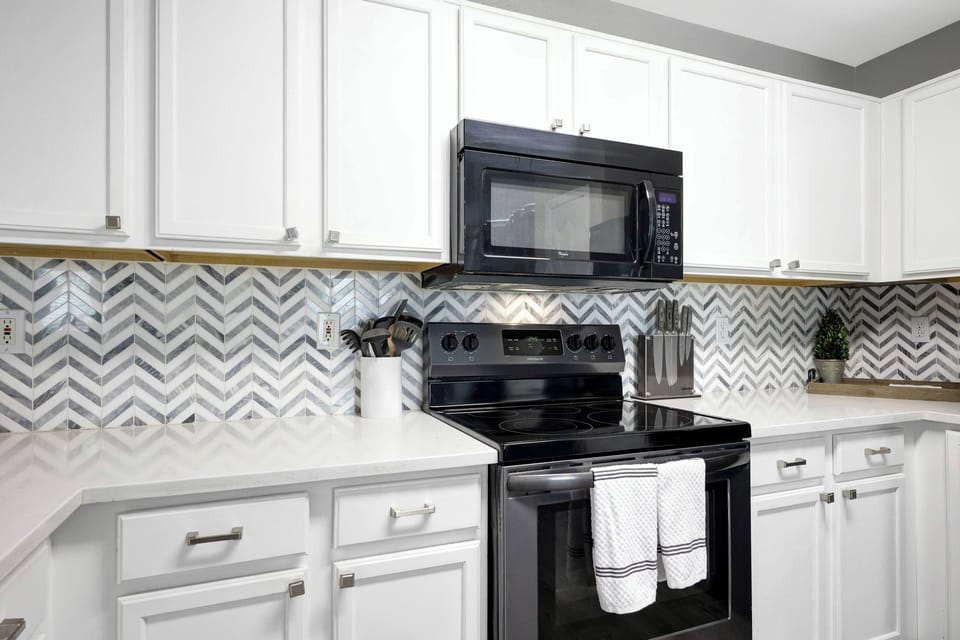 kitchen, stove microwave