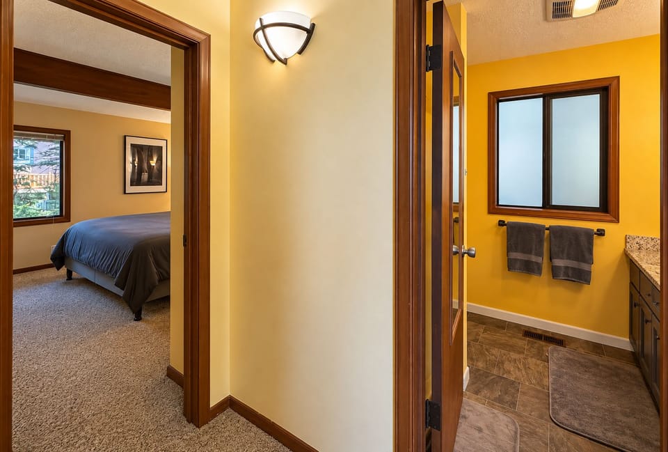 Hall Between Main Floor Bathroom and King Bedroom