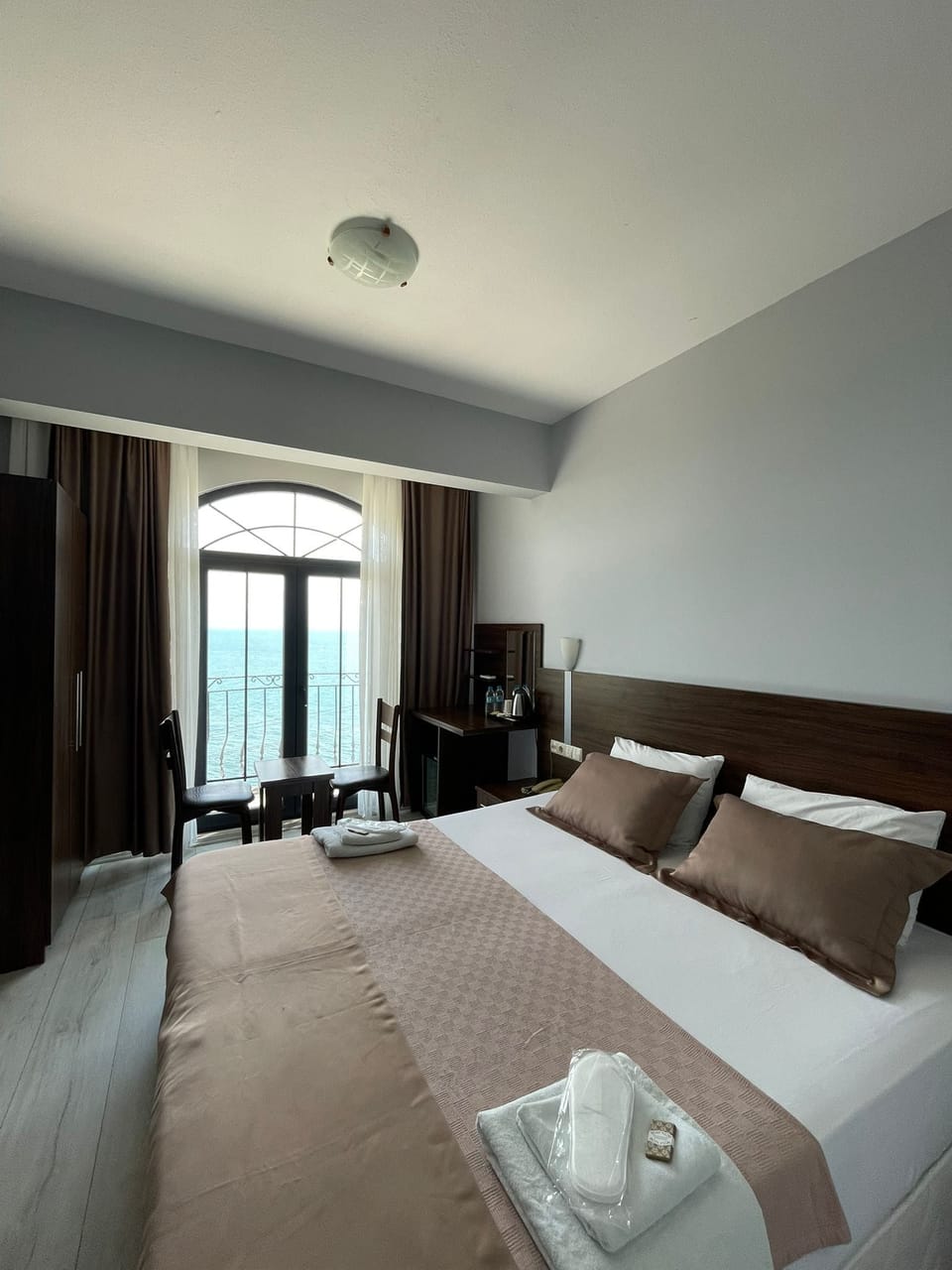Standard Double Room, Sea View | Frette Italian sheets, premium bedding, down comforters