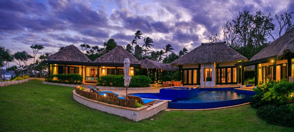 Traditional fijian exterior and modern interiors
