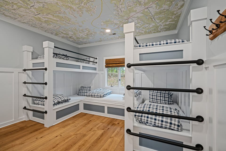 Lower Level- Bunk Bedroom- Twin/Twin and Twin/Double, shares hallway bathroom with king bedroom