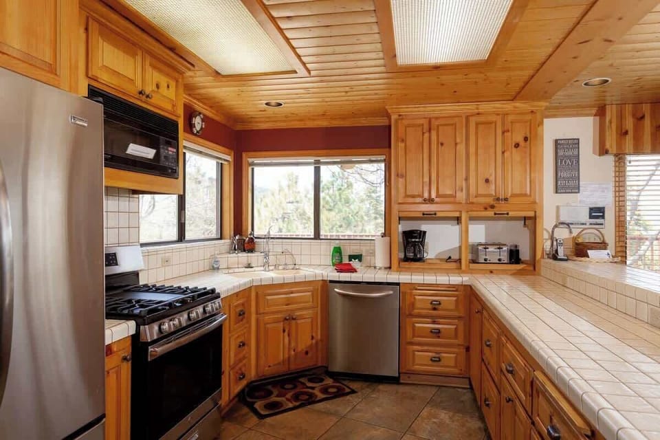 Kitchen fully equipped for the cook in the family.