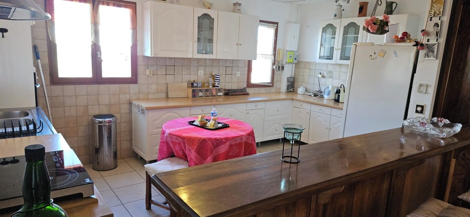 Family Apartment | Private kitchen | Fridge, microwave, stovetop, coffee/tea maker