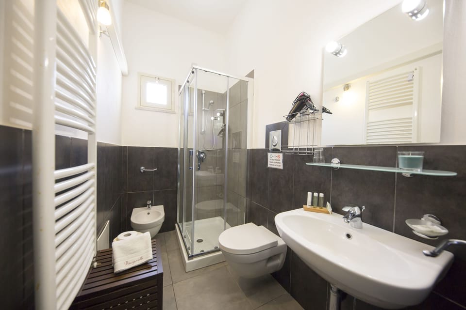 Triple Room | Bathroom | Shower, rainfall showerhead, free toiletries, hair dryer
