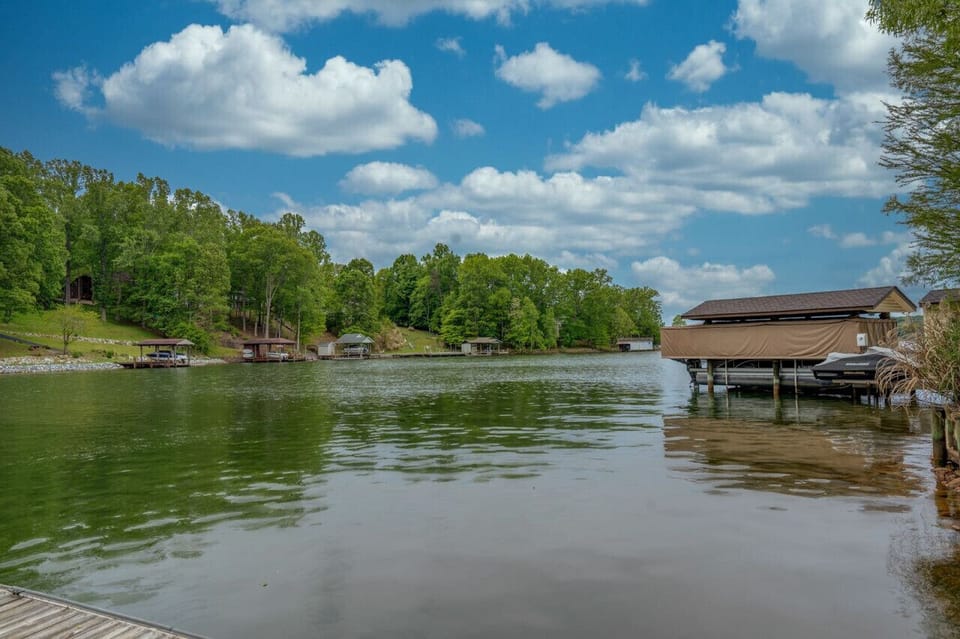 Enjoy the peaceful lake view while on the dock