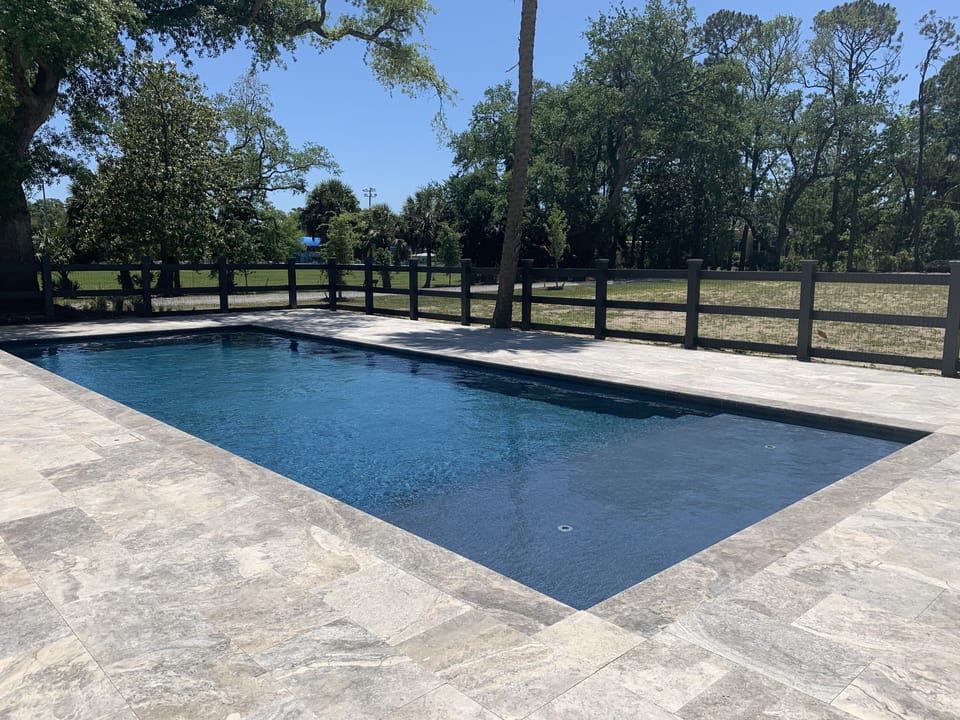 Pool now open and located next door.  New lounge chairs just installed (new pictures coming soon).  A total of eight units will share the pool.