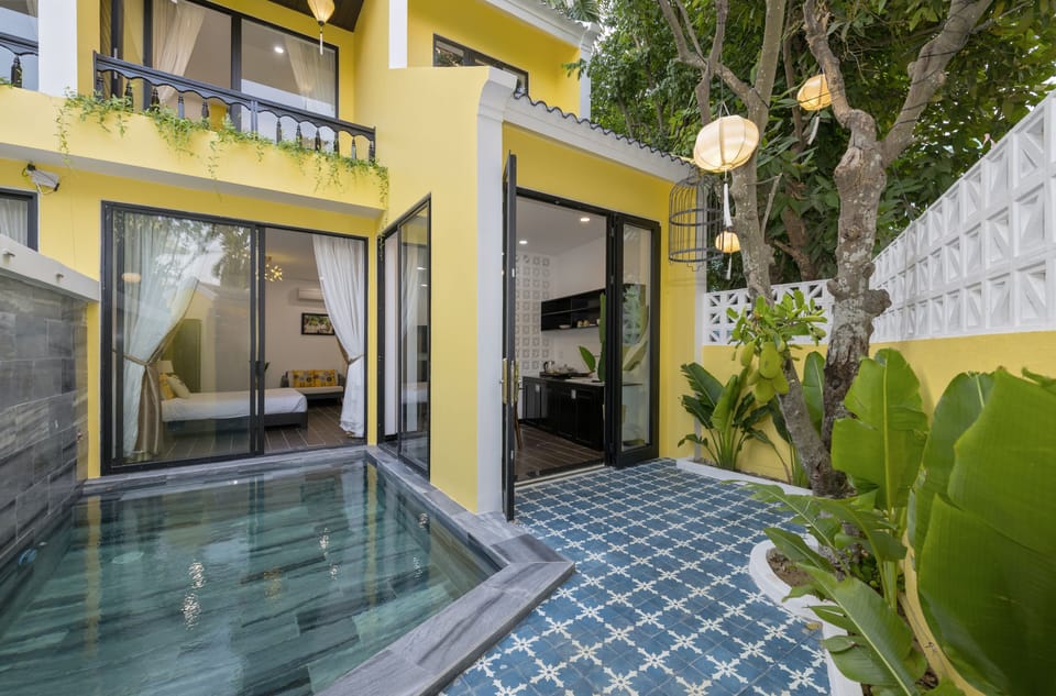Outside villa