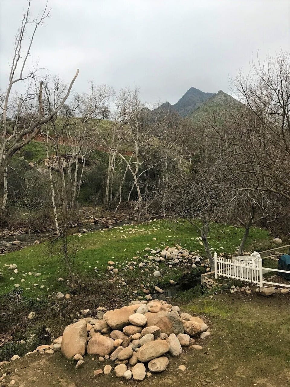View from upstairs deck in fall