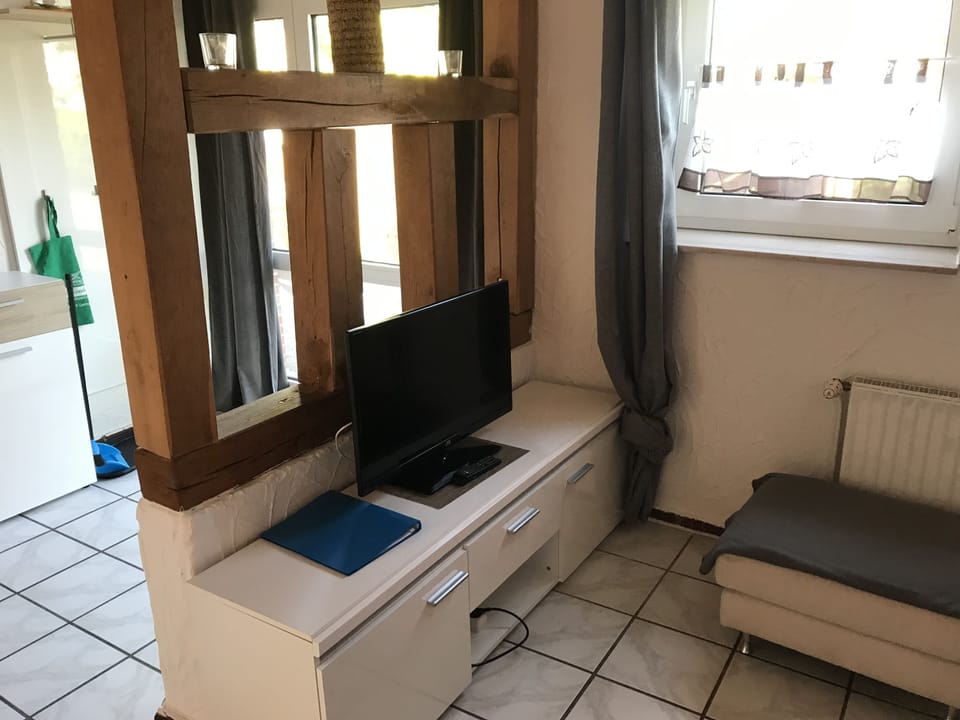 Apartment, Private Bathroom (7 Borkum) | Living room | LCD TV
