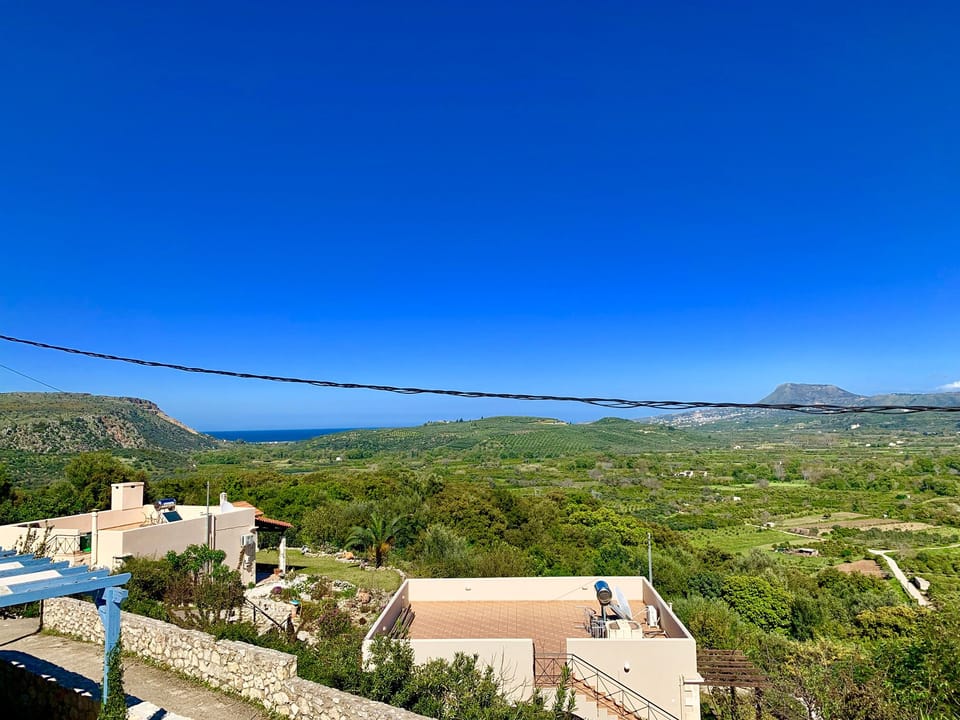 beautiful views from large roof terrace