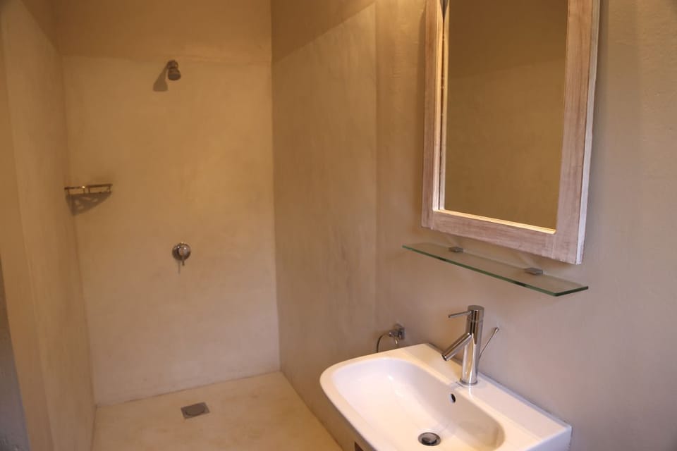 Deluxe Double or Twin Room | Bathroom | Shower, hair dryer, towels
