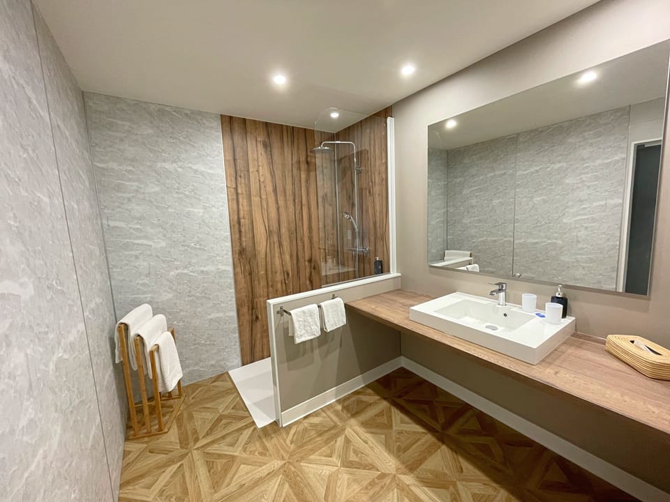 Design Double Room | Bathroom | Free toiletries, hair dryer, towels, toilet paper