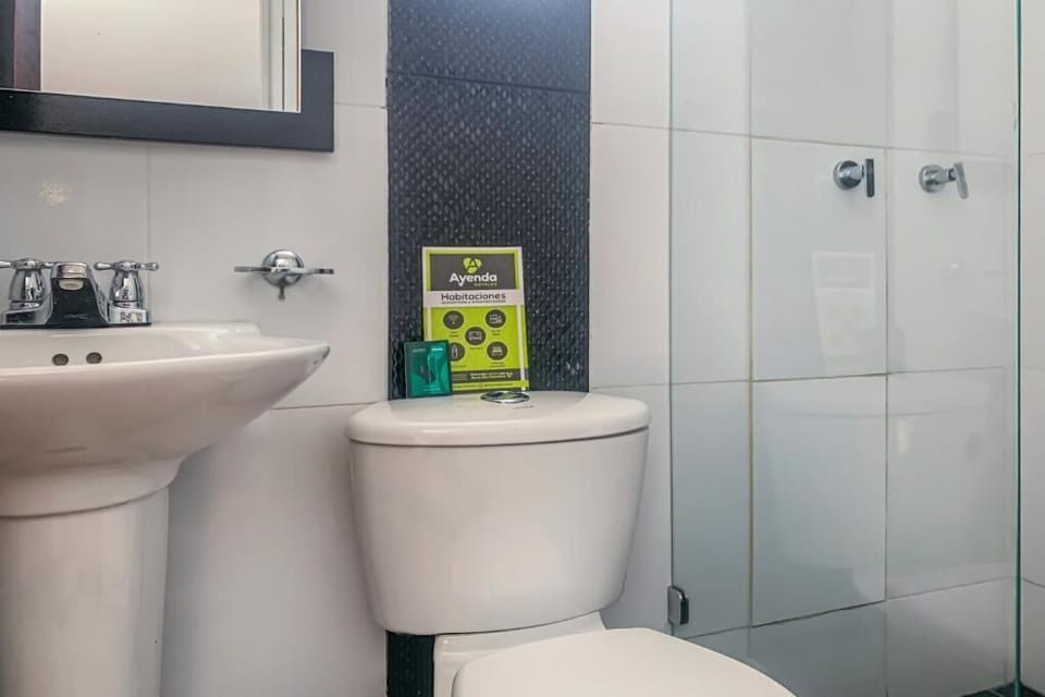 Shower, bidet, towels