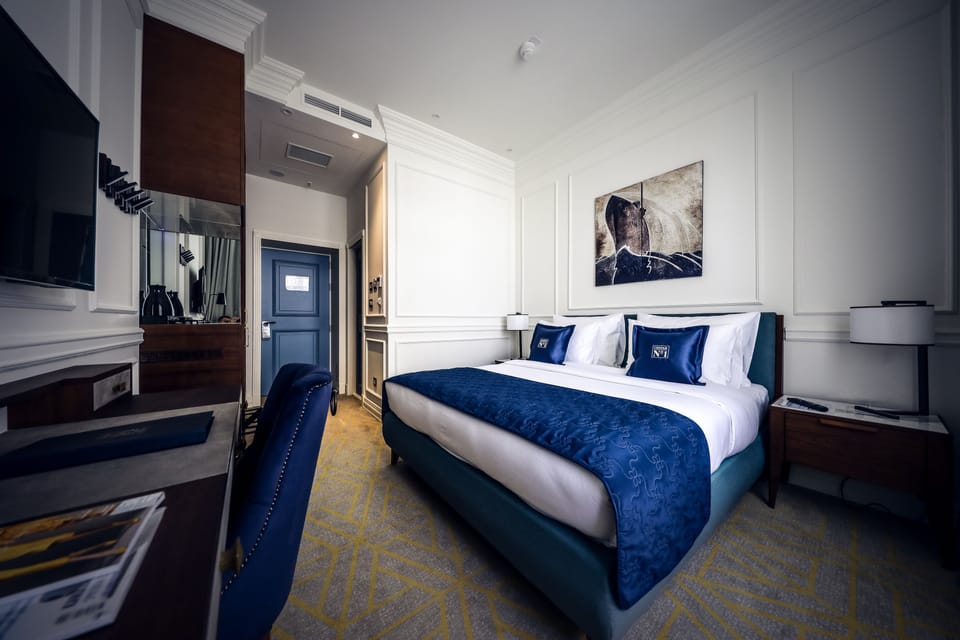Minibar, in-room safe, desk, blackout drapes