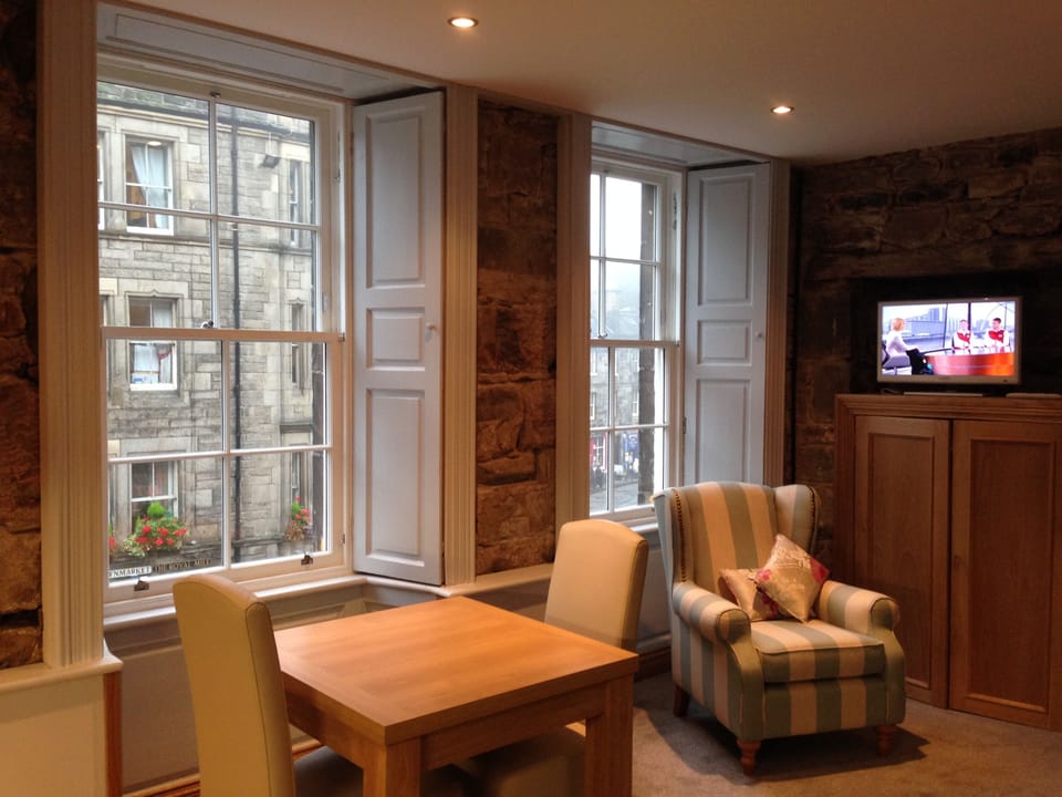 Views of Royal Mile from apartment