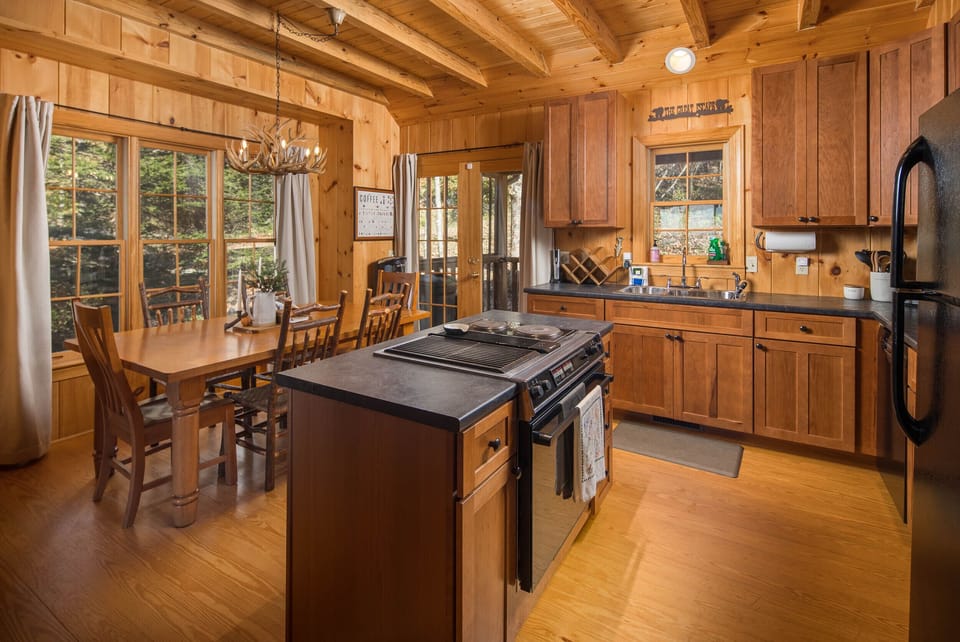 You will love preparing a quick meal or snack in this well-equipped kitchen.