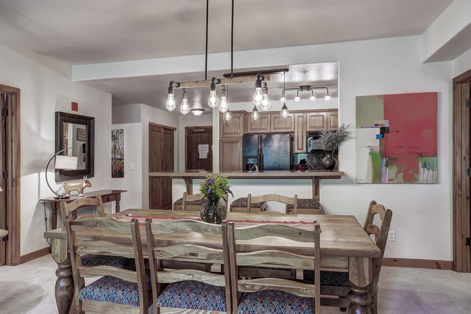 Dining Area, Tyra Riverbend 213, Breckenridge Vacation Rental