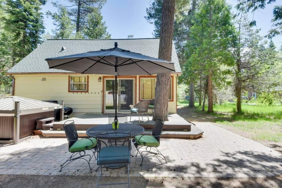 BBQ'ing your favorite foods in the backyard- outdoor furniture not available in winter months 