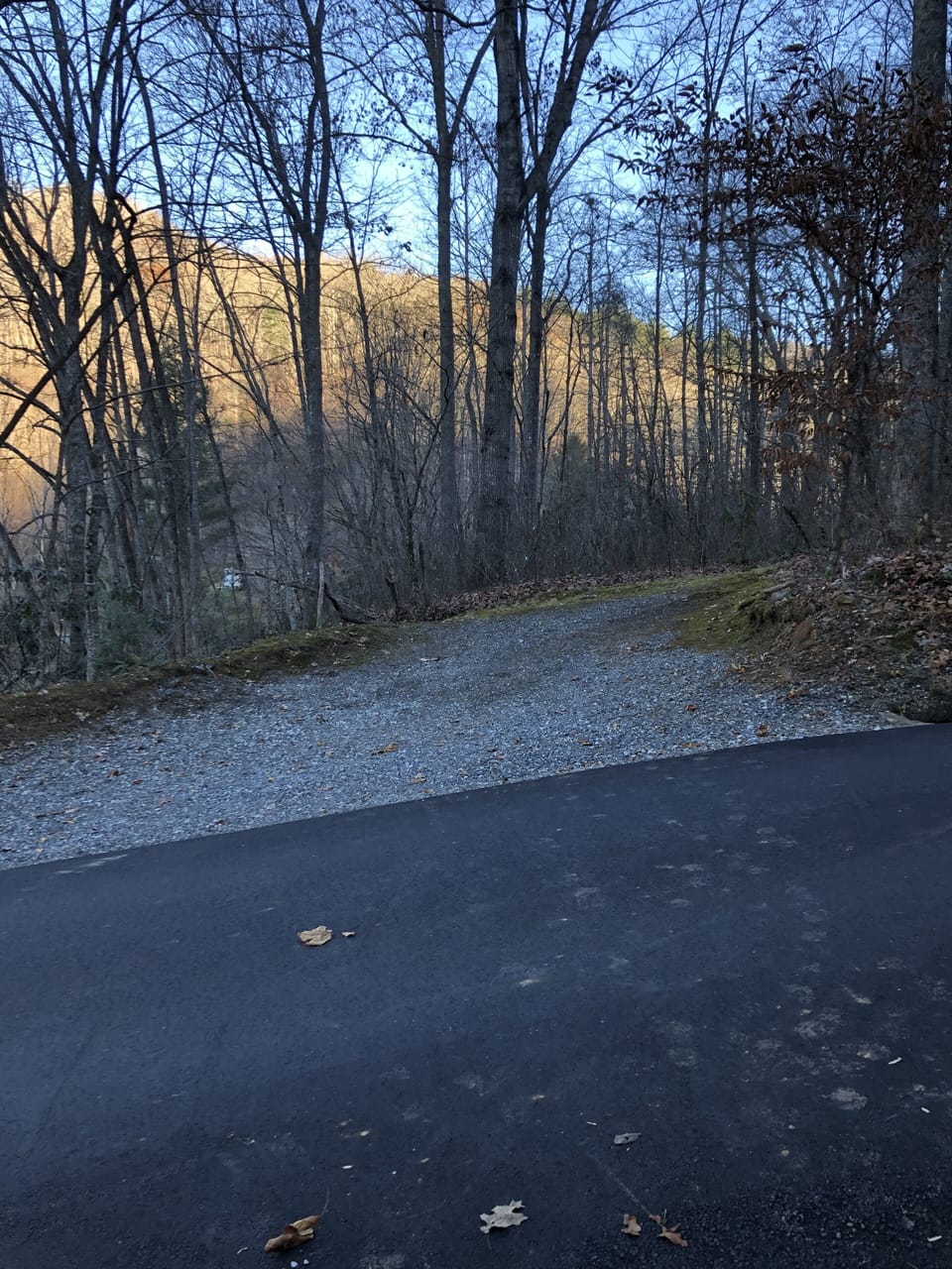 Xtra parking across from cabin