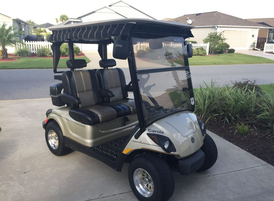 Golf Cart to experience the area as The Villagers do!