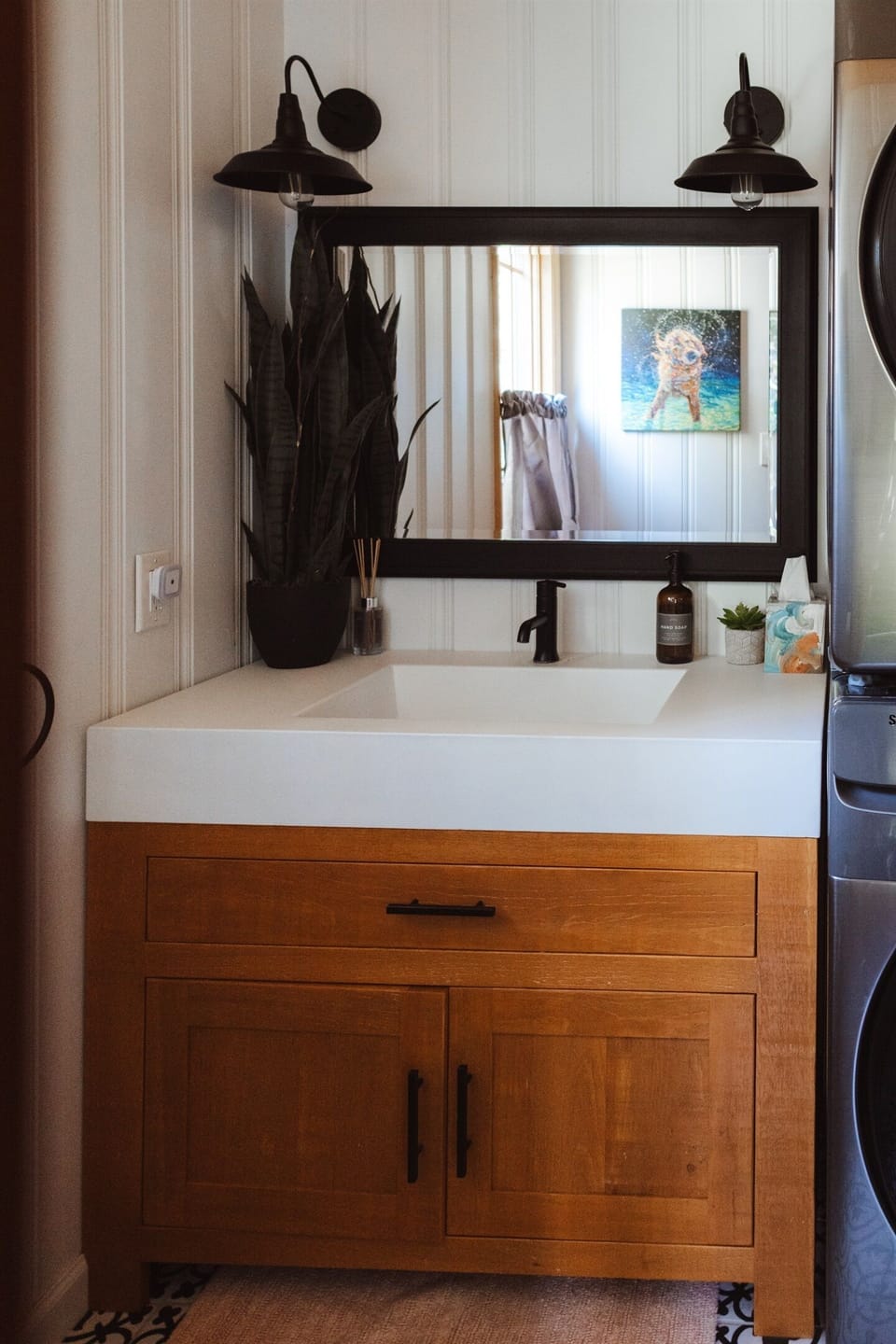 First floor bathroom off of full kitchen