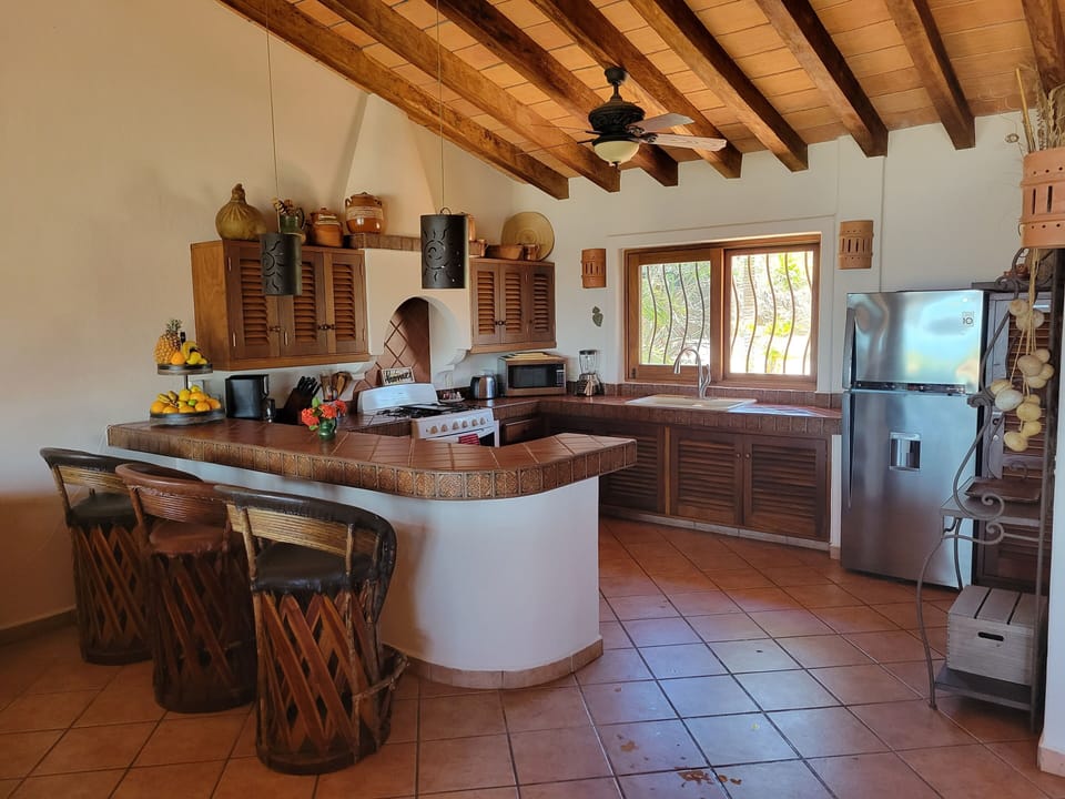 Villa I and Villa II fully equipped kitchens.