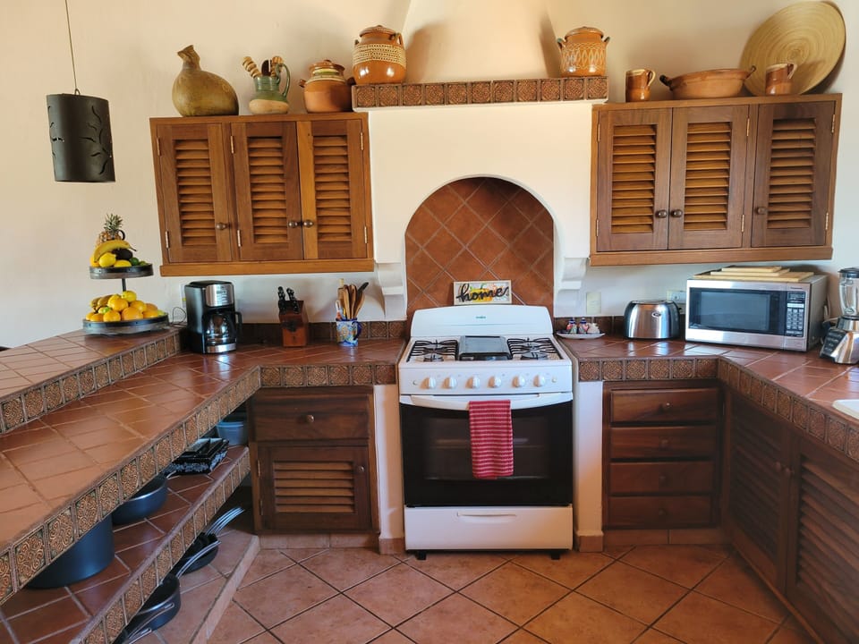 Villa I and II fully equipped kitchens.