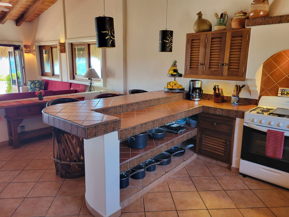 Villa I and Villa II fully equipped kitchens.